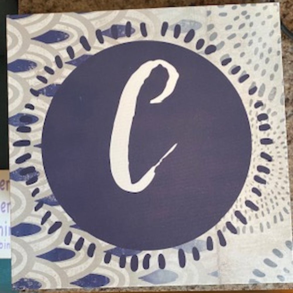 Canvas Monogrammed Wall Art